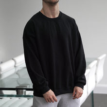 Load image into Gallery viewer, Essential Oversized Sweatshirt Black x White