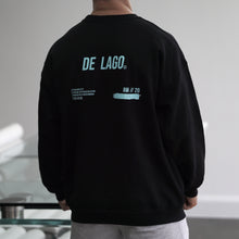 Load image into Gallery viewer, Essential Oversized Sweatshirt Black x Blue
