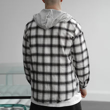 Load image into Gallery viewer, Lightweight Plaid Hooded Flannel
